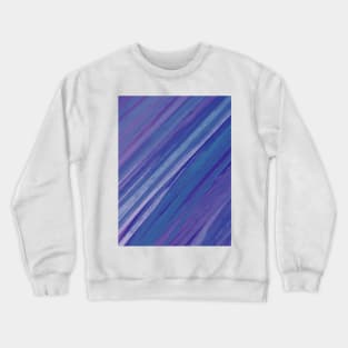 Acrylic brush strokes - purple and blue Crewneck Sweatshirt